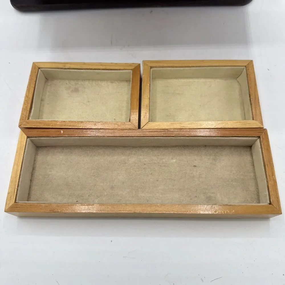 Vintage Cabin Sewing Box/Stash Box/Bank 10”X6.5”X6.5” AA Importing, Taiwan